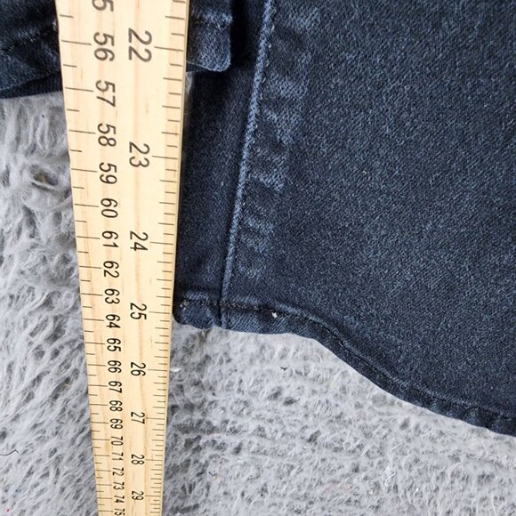Universal Thread Jeans Womens 30 Petite Black Stretch Denim High Rise Skinny - Picture 7 of 12